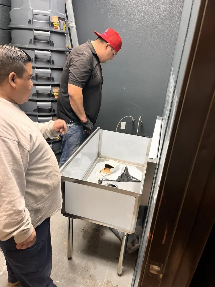 Commercial plumbing and sink installation in Icedale